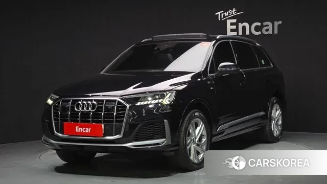 Audi Q7 (4M) 2021 Черный из Кореи