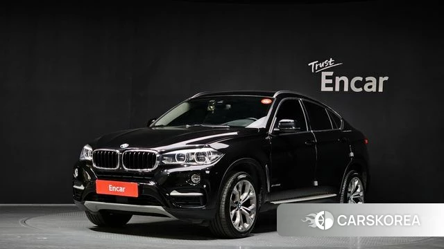 BMW X6 (F16) 2018 Черный из Кореи