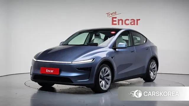 Tesla Model Y 2025 Небесно-голубой из Кореи