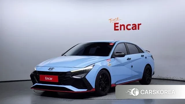 Hyundai Avante (CN7) 2022 Небесно-голубой из Кореи