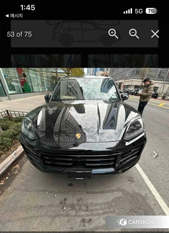 Porsche Cayenne (PO536) 2025 Черный из Кореи