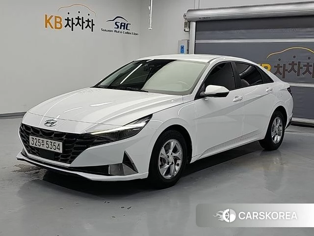Hyundai Avante (CN7) 2021 Белый из Кореи