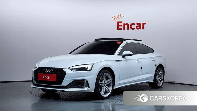 Audi A5 (F5) 2023 Белый из Кореи