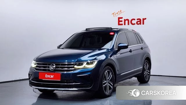 Volkswagen Tiguan second Generation 2021 Синий из Кореи