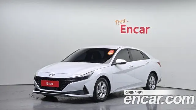 Hyundai Avante (CN7) 2021 Белый из Кореи