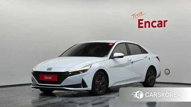 Hyundai Avante Hybrid (CN7) 2020 Белый из Кореи