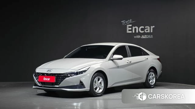Hyundai Avante (CN7) 2021 Серебристо-серый из Кореи