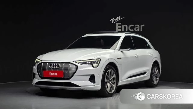 Audi e-Tron 2021 Белый из Кореи