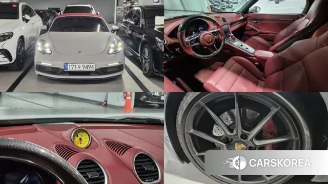 Porsche 718 Boxster 2022 Серебристо-серый из Кореи