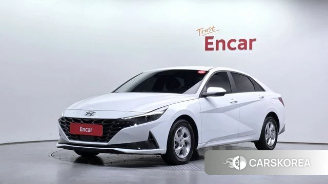 Hyundai Avante (CN7) 2021 Белый из Кореи