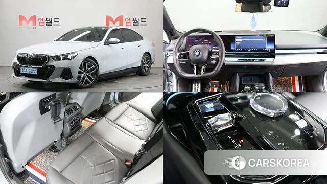 BMW i5 (G60) 2023 Светло-серебряный цвет из Кореи