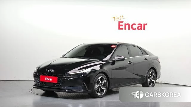 Hyundai Avante (CN7) 2021 Черный из Кореи