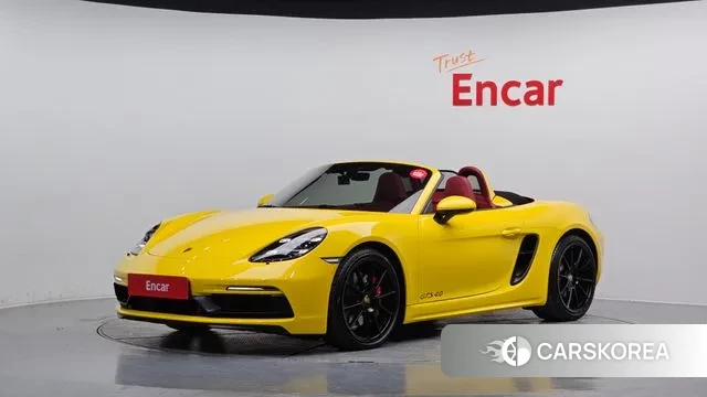 Porsche 718 Boxster 2021 Желтый из Кореи