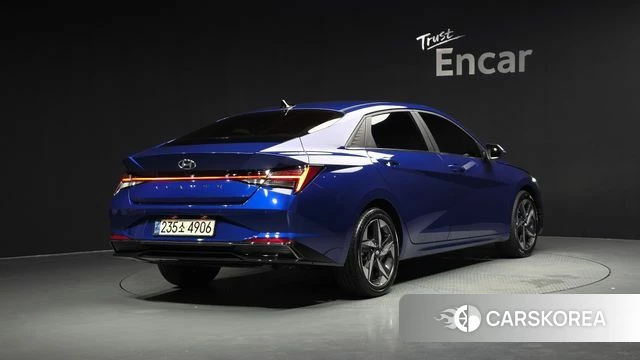 Hyundai Avante Hybrid (CN7) 2021 Синий из Кореи