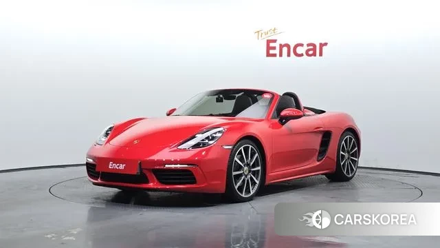 Porsche 718 Boxster 2018 Красный из Кореи