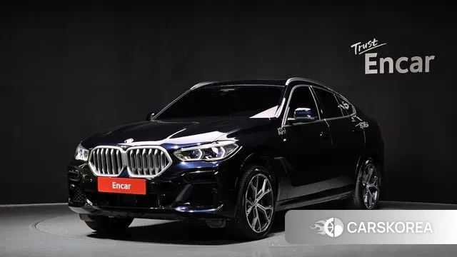 BMW X6 (G06) 2022 Черный из Кореи