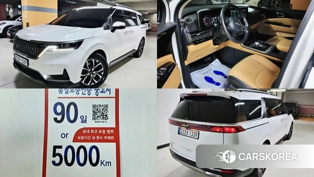Kia Carnival 4th generation 2022 Белый из Кореи