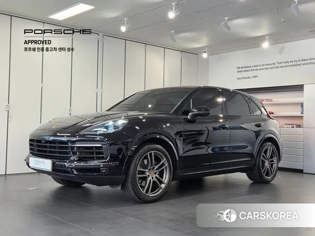 Porsche Cayenne (PO536) 2021 Черный из Кореи