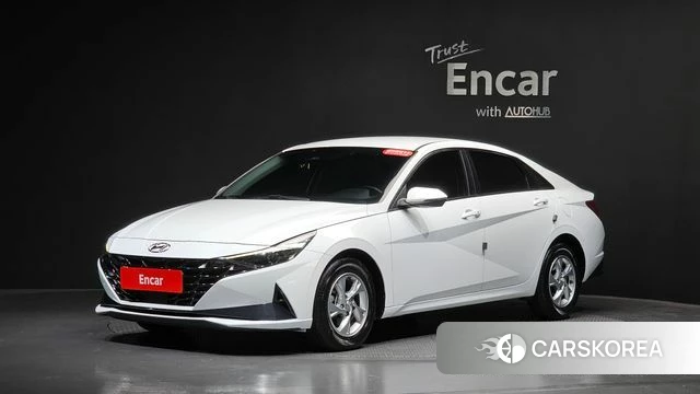Hyundai Avante (CN7) 2021 Белый из Кореи