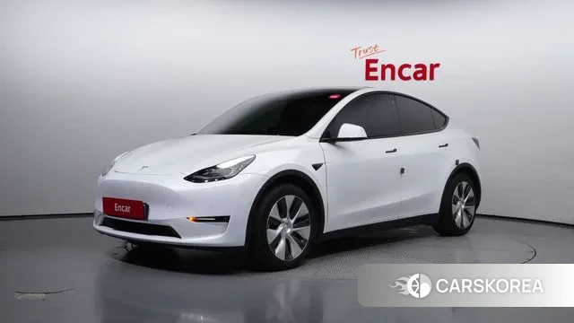 Tesla Model Y 2021 Белый из Кореи