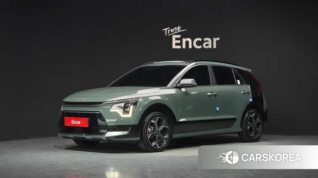 Kia Di Ol Nu Niro 2022 Темно-зеленый из Кореи