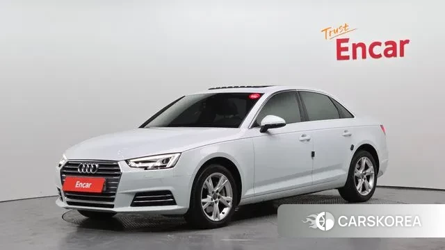 Audi A4 (B9) 2018 Белый из Кореи