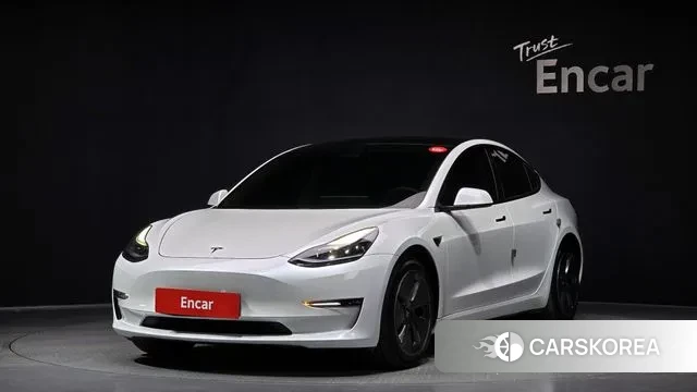 Tesla Model 3 2021 Белый из Кореи