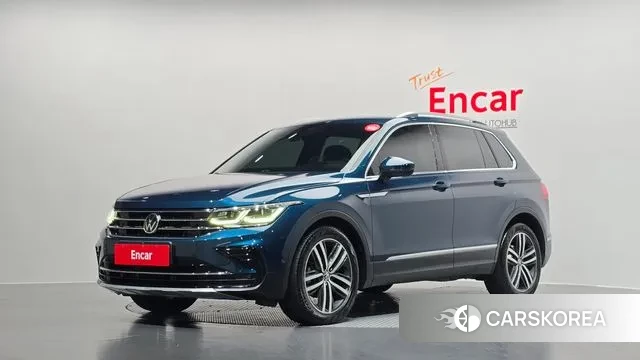 Volkswagen Tiguan second Generation 2021 Синий из Кореи
