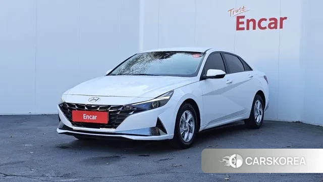 Hyundai Avante (CN7) 2021 Белый из Кореи