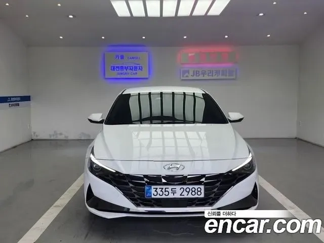 Hyundai Avante (CN7) 2021 Белый из Кореи