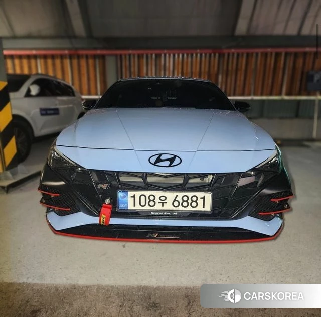 Hyundai Avante (CN7) 2022 Синий из Кореи