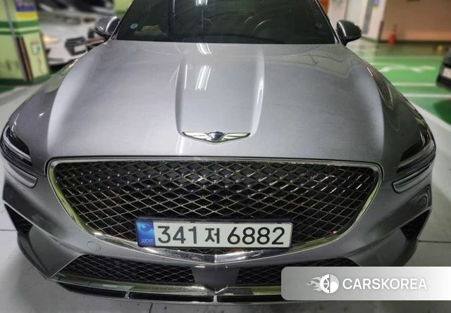 Genesis GV70 2021 Серебристо-серый из Кореи