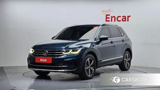 Volkswagen Tiguan second Generation 2021 Синий из Кореи