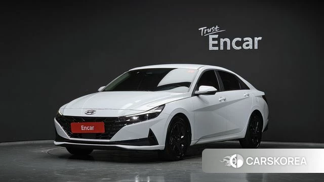 Hyundai Avante (CN7) 2022 Белый из Кореи