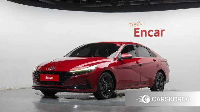 Hyundai Avante (CN7) 2022 Красный из Кореи