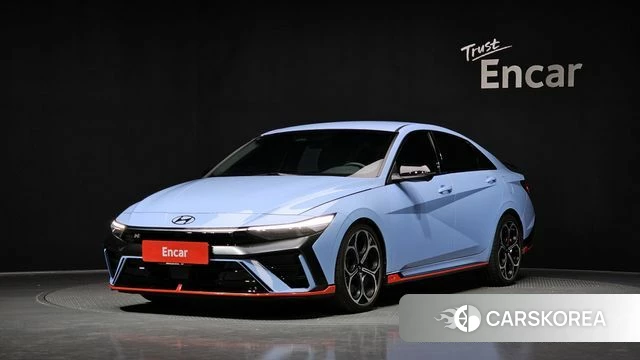 Hyundai The New Avante (CN7) 2023 Небесно-голубой из Кореи