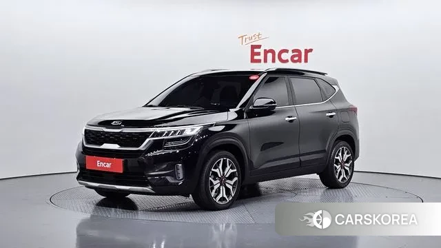 Kia Seltos 2021 Черный из Кореи