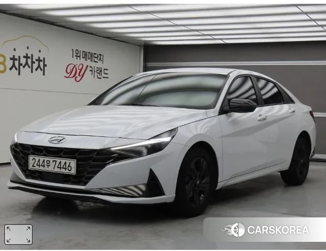 Hyundai Avante (CN7) 2021 Белый из Кореи
