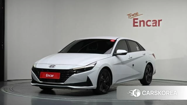 Hyundai Avante (CN7) 2022 Белый из Кореи