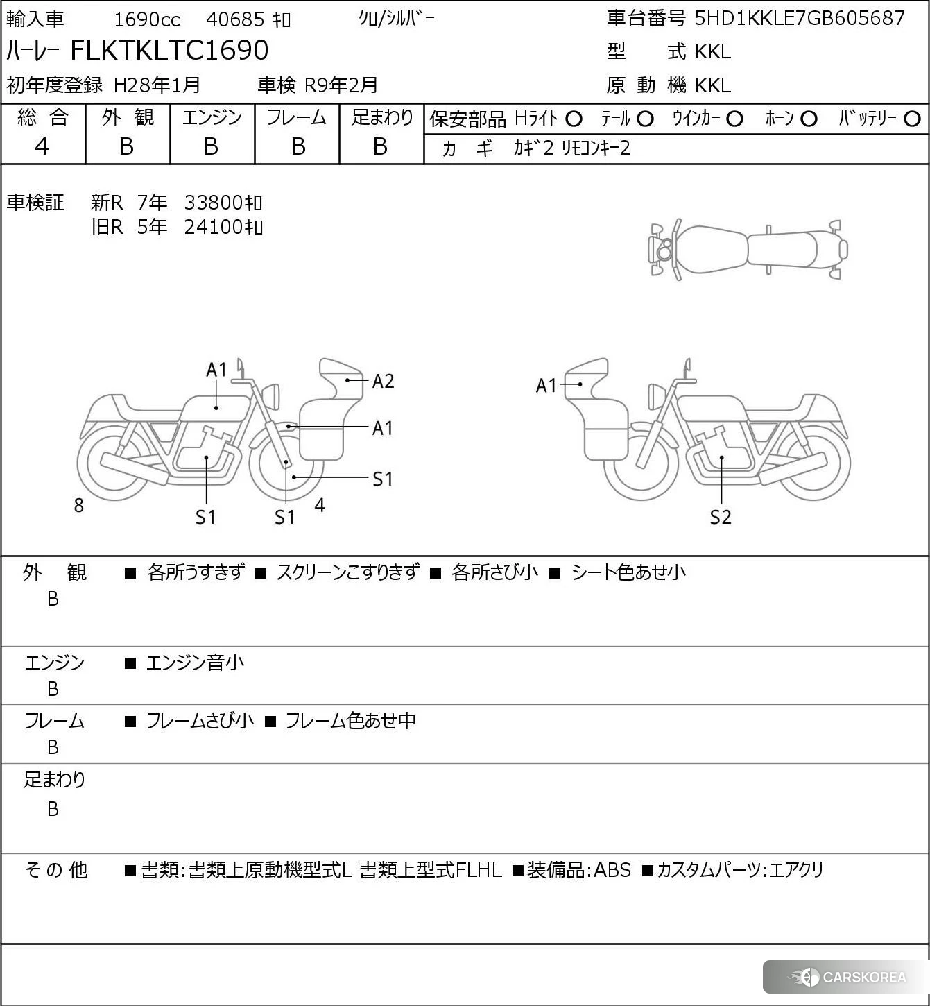 OTHER HARLEY FLKTKLTC1690 2016 из Японии