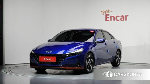 Hyundai Avante (CN7) 2020 Синий из Кореи