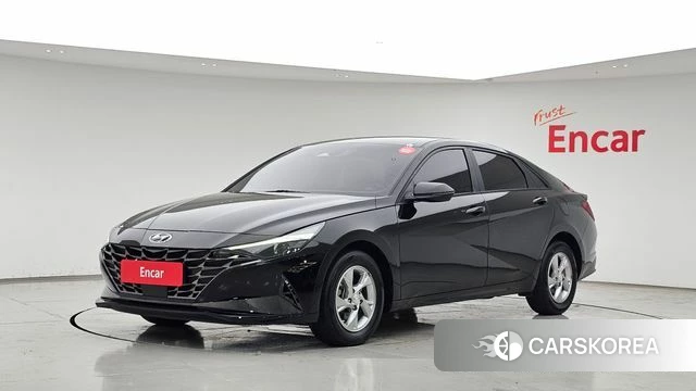 Hyundai Avante (CN7) 2021 Черный из Кореи