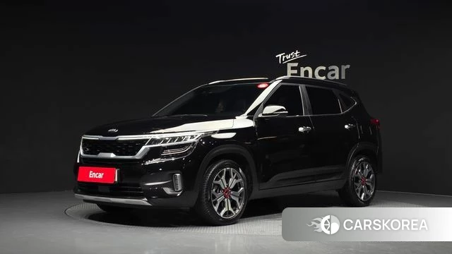 Kia Seltos 2021 Черный из Кореи