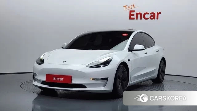 Tesla Model 3 2021 Белый из Кореи