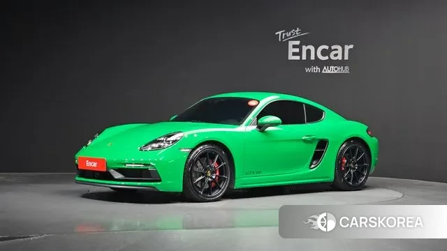 Porsche 718 Cayman 2022 Зеленый из Кореи