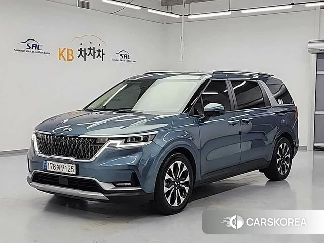 Kia Carnival 4th generation 2021 Небесно-голубой из Кореи
