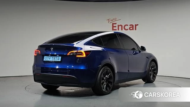 Tesla Model Y 2023 Синий из Кореи