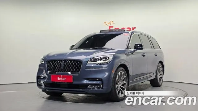 Lincoln Aviator 2nd generation 2021 Синий из Кореи