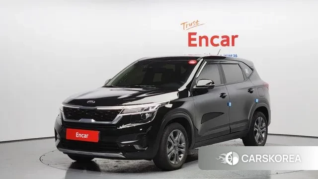 Kia Seltos 2020 Черный из Кореи