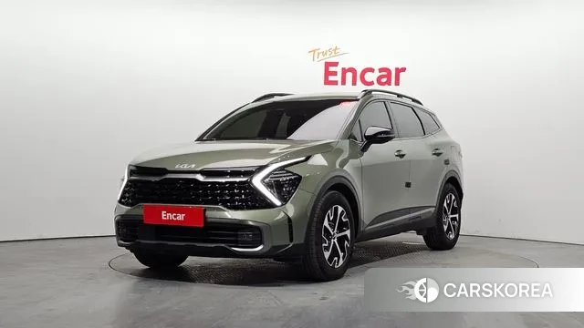 Kia Sportage 5th Generation Hybrid 2022 Темно-зеленый из Кореи